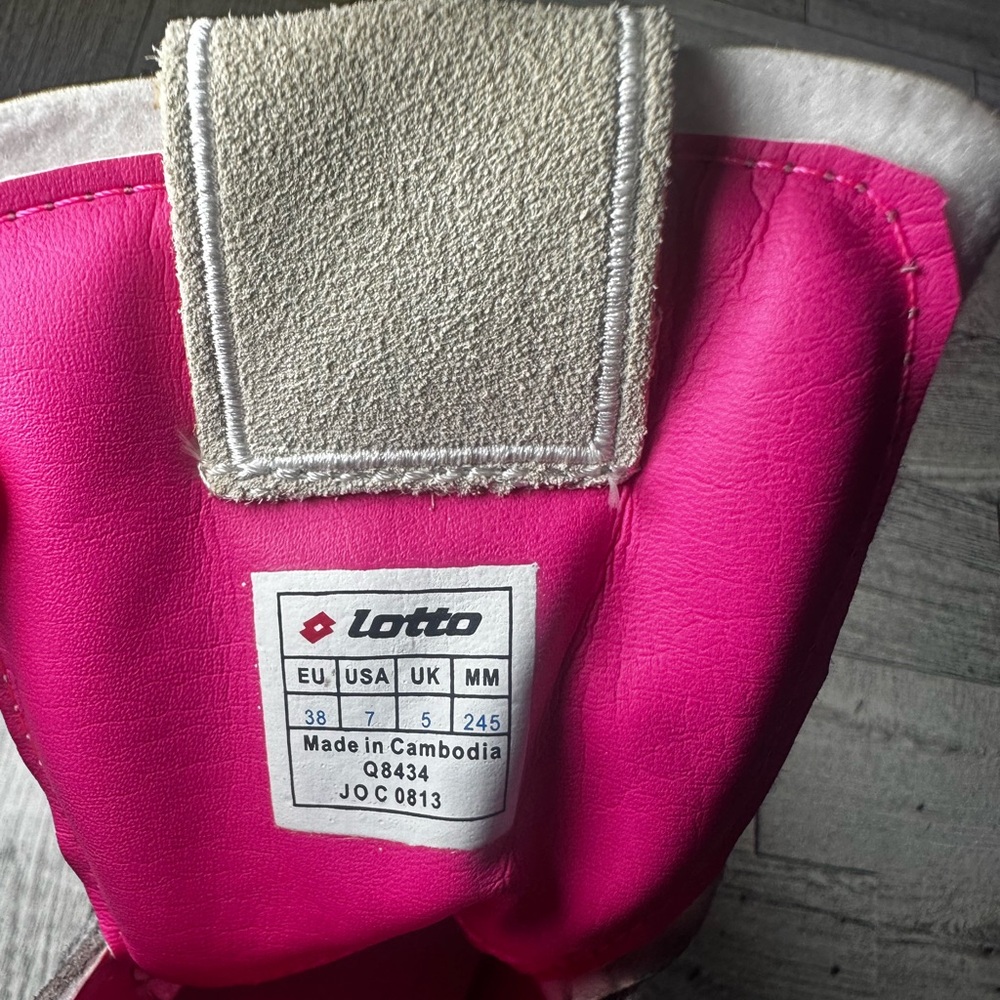 New! LOTTO Women's Stylish Gray and Pink High-Top Sneakers. Size 7 - Picture 11 of 11